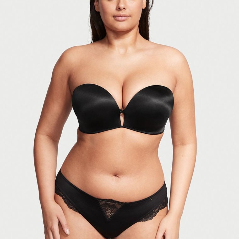 Victorias Secret Very Sexy Bombshell Add-2-Cups Push Up Strapless Bra 32A